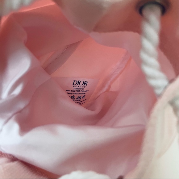 DIOR Beaute CD Logo Cosmetic Makeup Pouch (Pink) - Picture 8 of 9